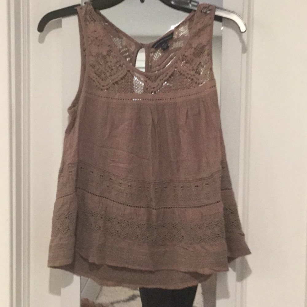 American Eagle embroidered tank